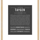 Taygen | Name Art Print