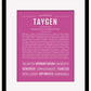 Taygen | Name Art Print