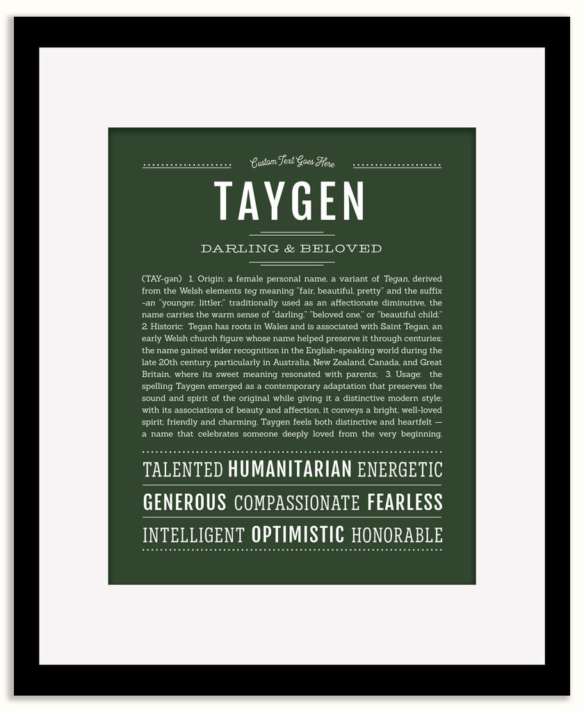 Taygen | Name Art Print