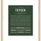 Taygen | Name Art Print