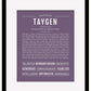 Taygen | Name Art Print