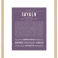 Taygen | Name Art Print