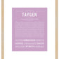 Taygen | Name Art Print