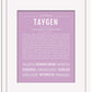 Taygen | Name Art Print
