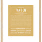 Taygen | Name Art Print