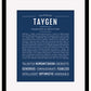 Taygen | Name Art Print