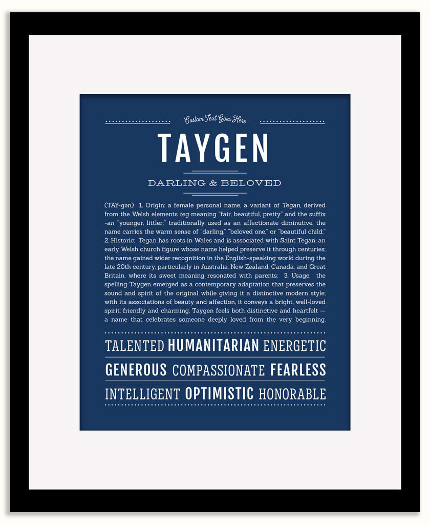 Taygen | Name Art Print