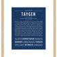 Taygen | Name Art Print
