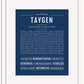 Taygen | Name Art Print