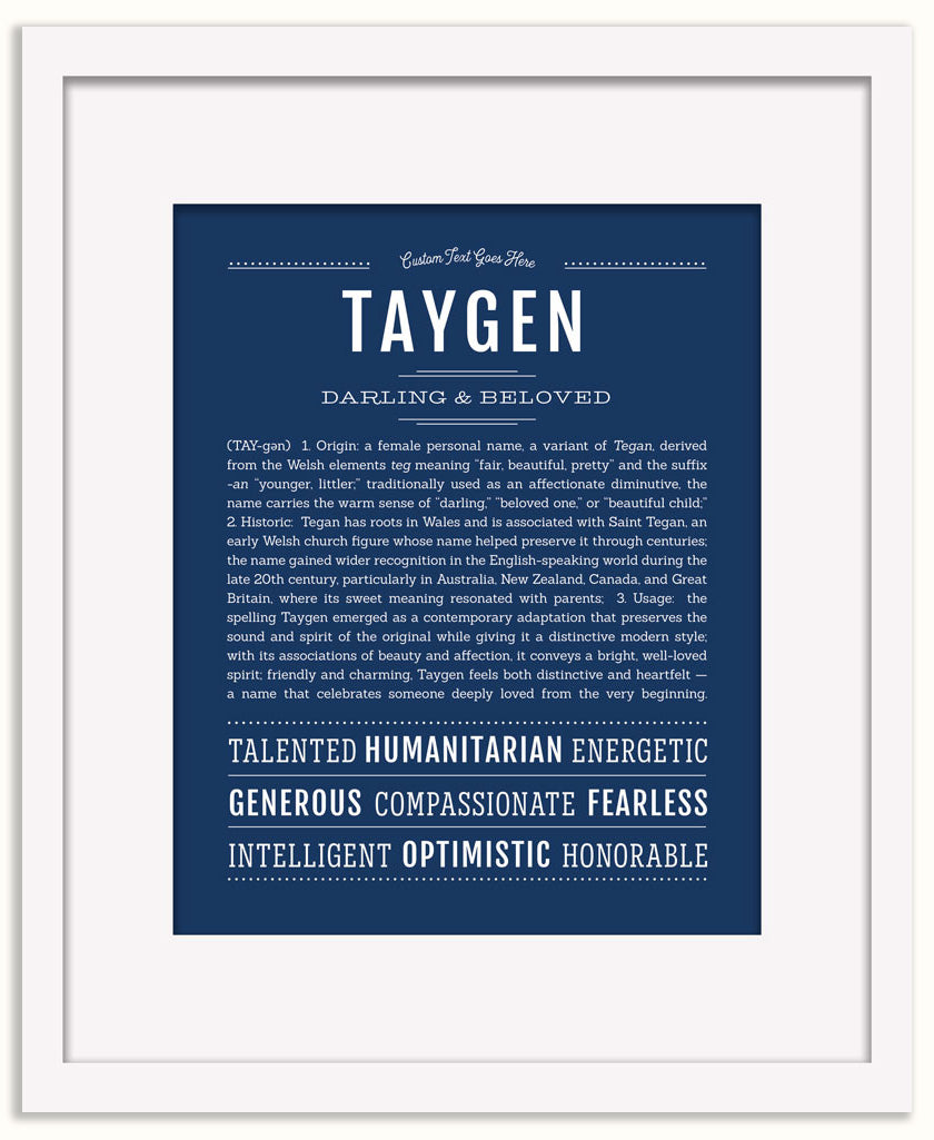 Taygen | Name Art Print