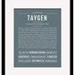 Taygen | Name Art Print