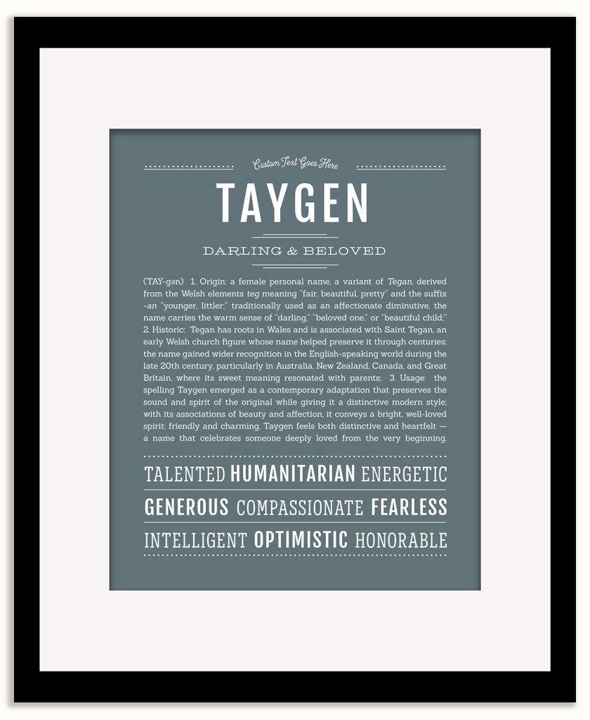 Taygen | Name Art Print