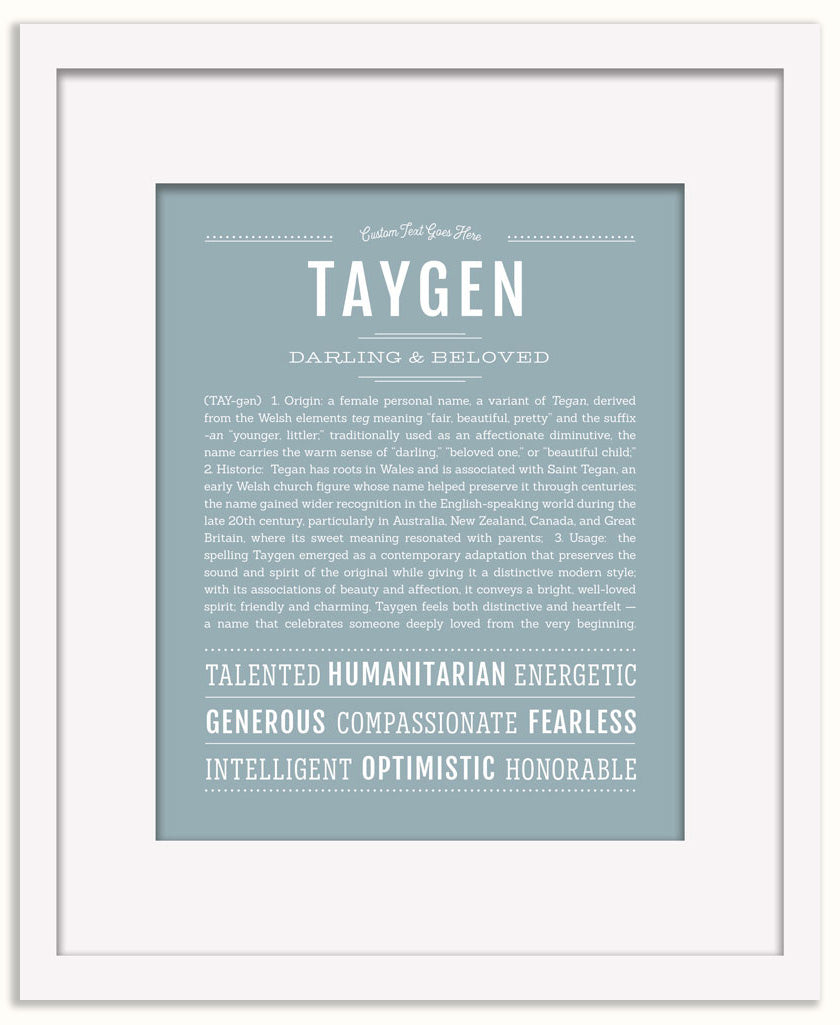 Taygen | Name Art Print