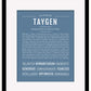 Taygen | Name Art Print