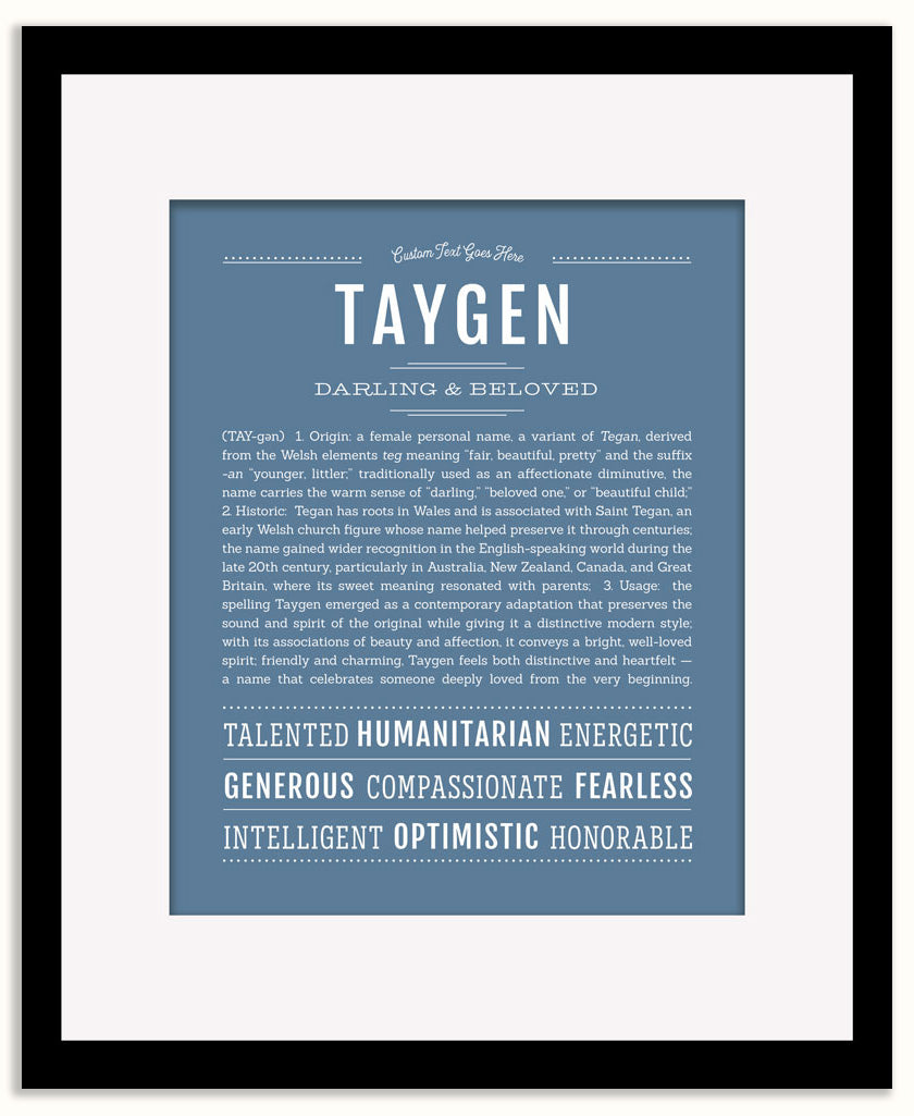 Taygen | Name Art Print