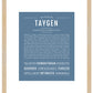 Taygen | Name Art Print