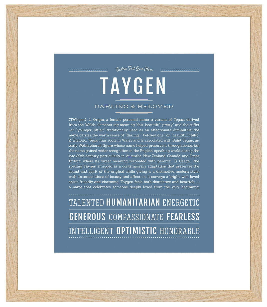 Taygen | Name Art Print