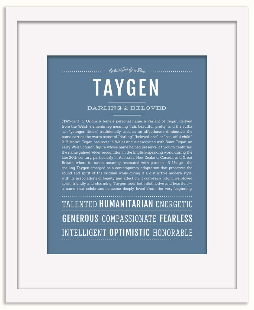 Taygen | Name Art Print