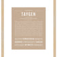 Taygen | Name Art Print