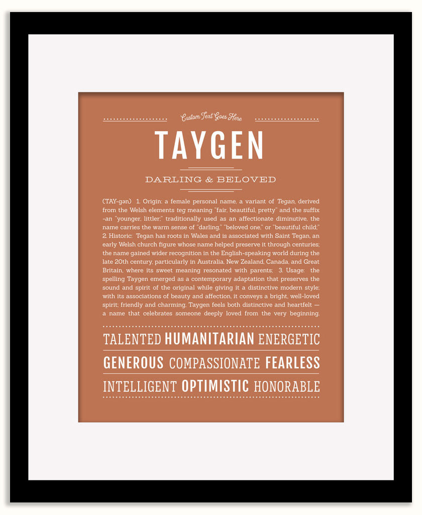 Taygen | Name Art Print
