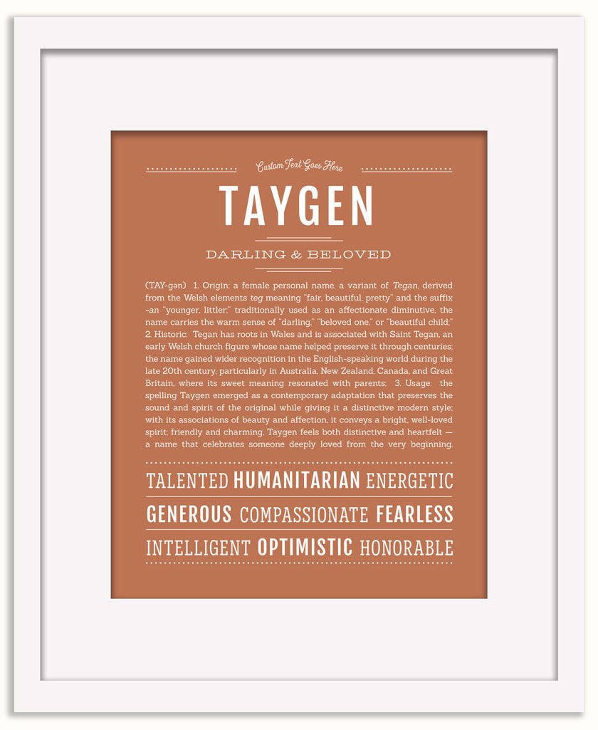 Taygen | Name Art Print