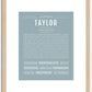 Taylor (male) | Name Art Print