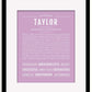 Frame Options | Lilac | Black Frame, Matted