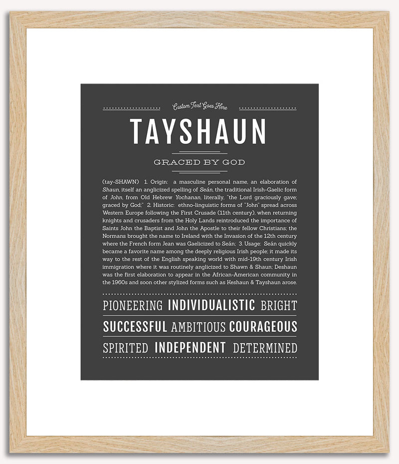 Tayshaun | Name Art Print