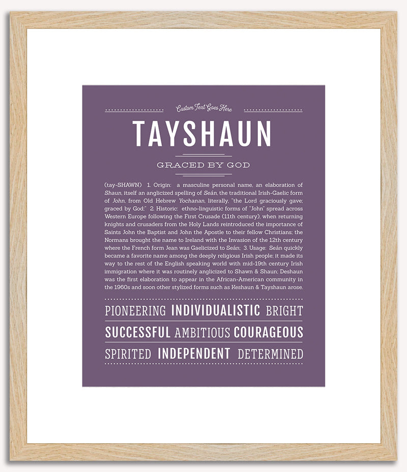 Tayshaun | Name Art Print