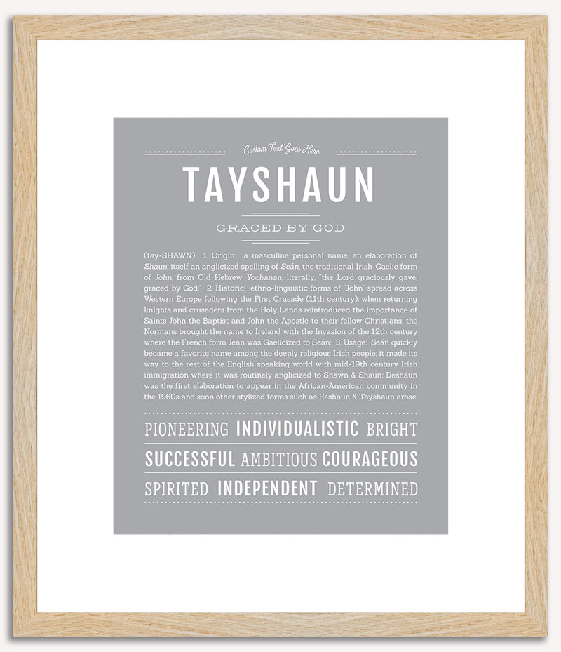 Tayshaun | Name Art Print