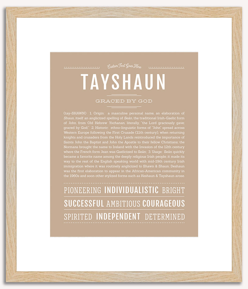 Tayshaun | Name Art Print