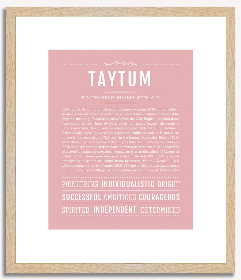 Taytum | Name Art Print