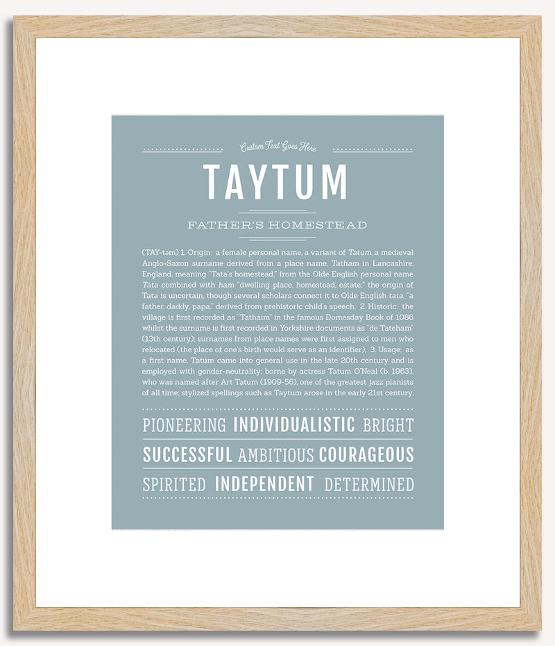 Taytum | Name Art Print