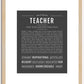 Teacher | Name Art Print