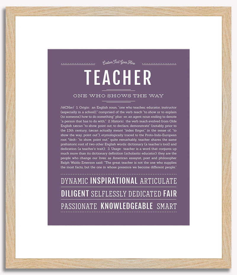 Teacher | Name Art Print