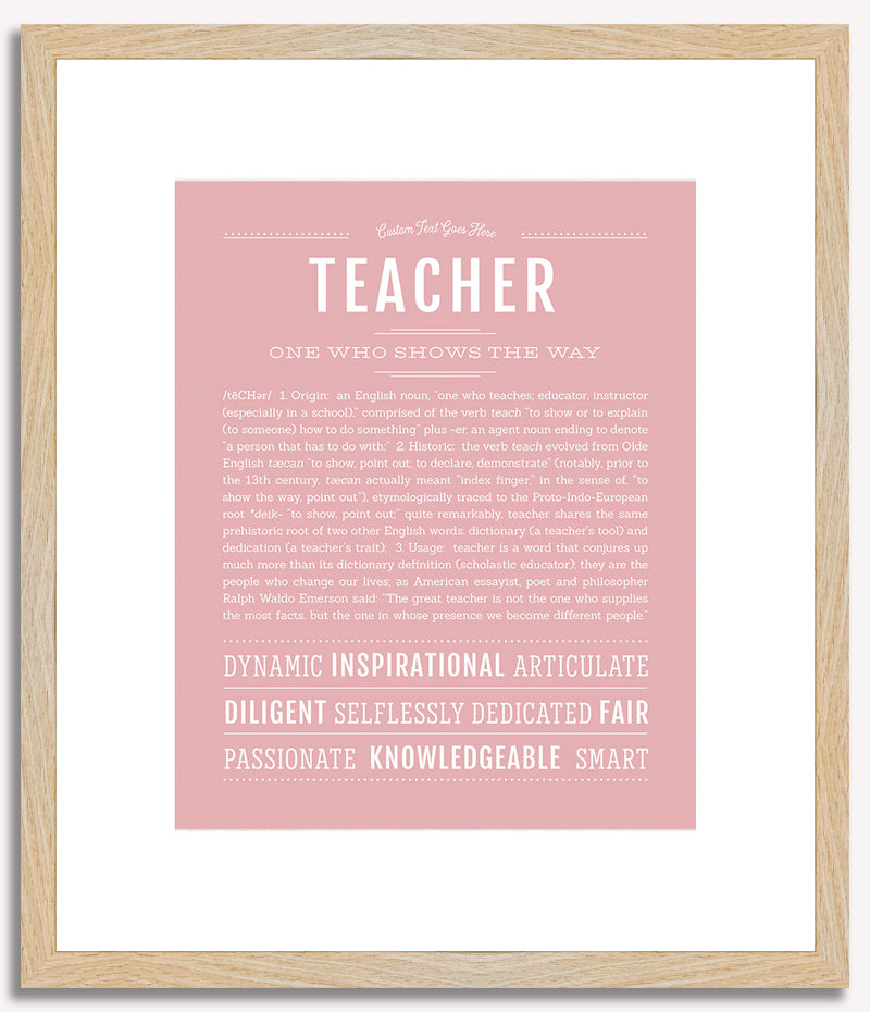 Teacher | Name Art Print