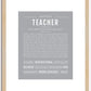 Teacher | Name Art Print