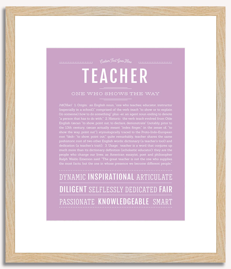 Teacher | Name Art Print