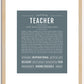 Teacher | Name Art Print