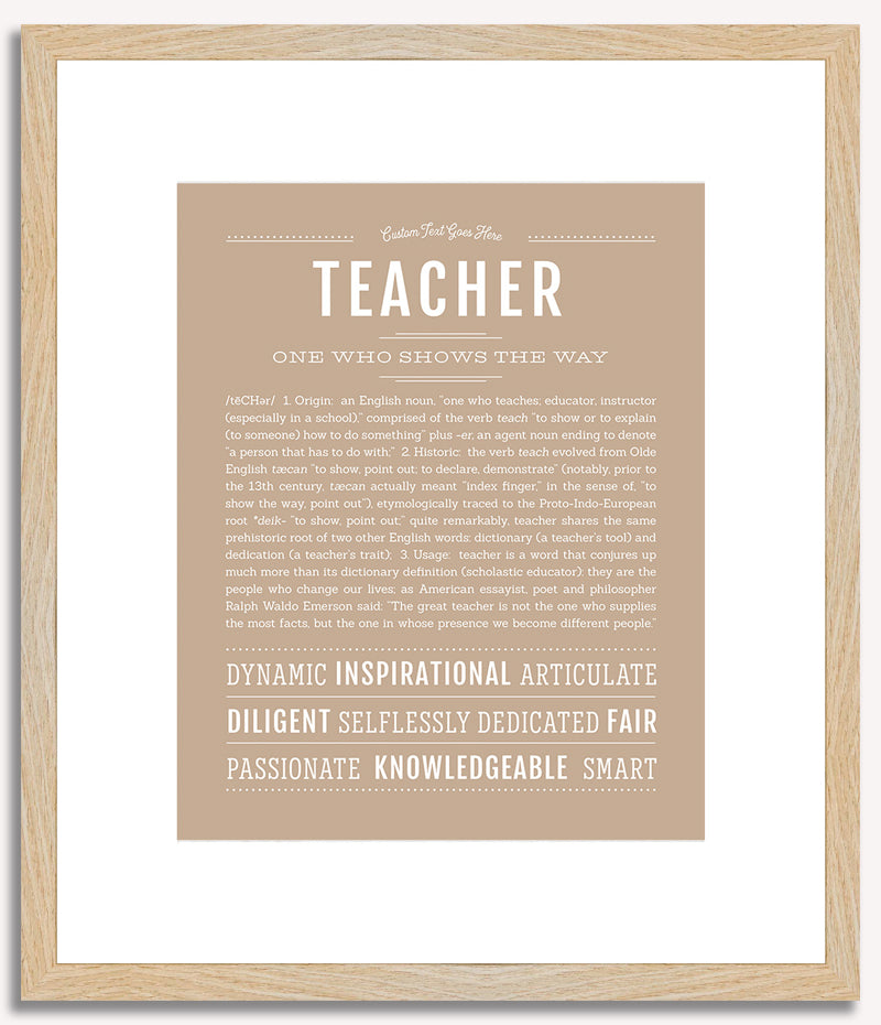 Teacher | Name Art Print