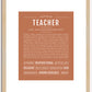 Teacher | Name Art Print