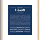 Teagan (female) | Name Art Print