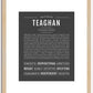 Teaghan | Name Art Print