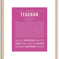 Teaghan | Name Art Print