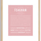 Teaghan | Name Art Print