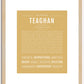 Teaghan | Name Art Print