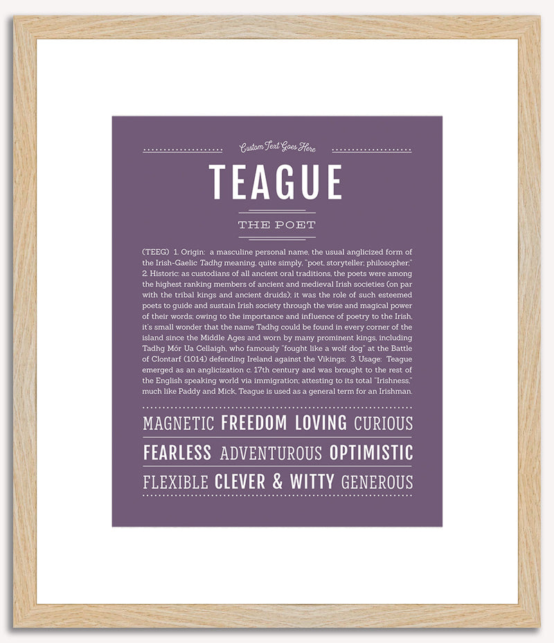 Teague | Name Art Print