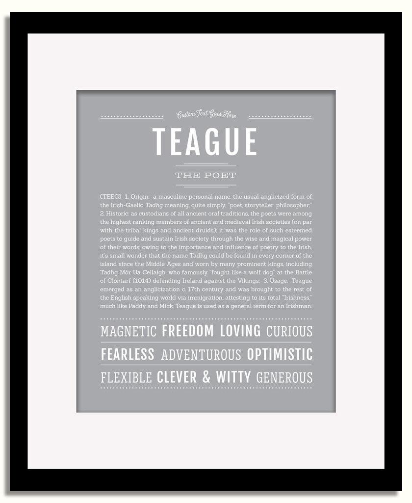 Frame Options | Sage | Black Frame, Matted