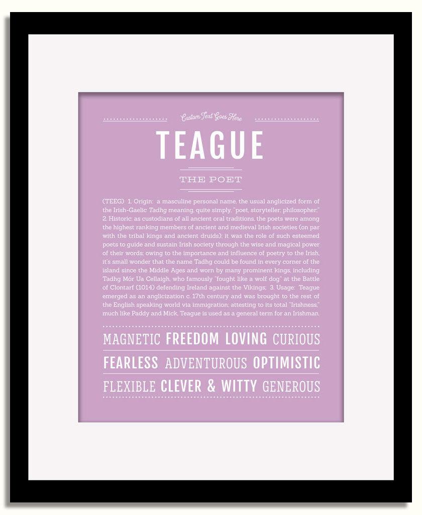 Frame Options | Lilac | Black Frame, Matted