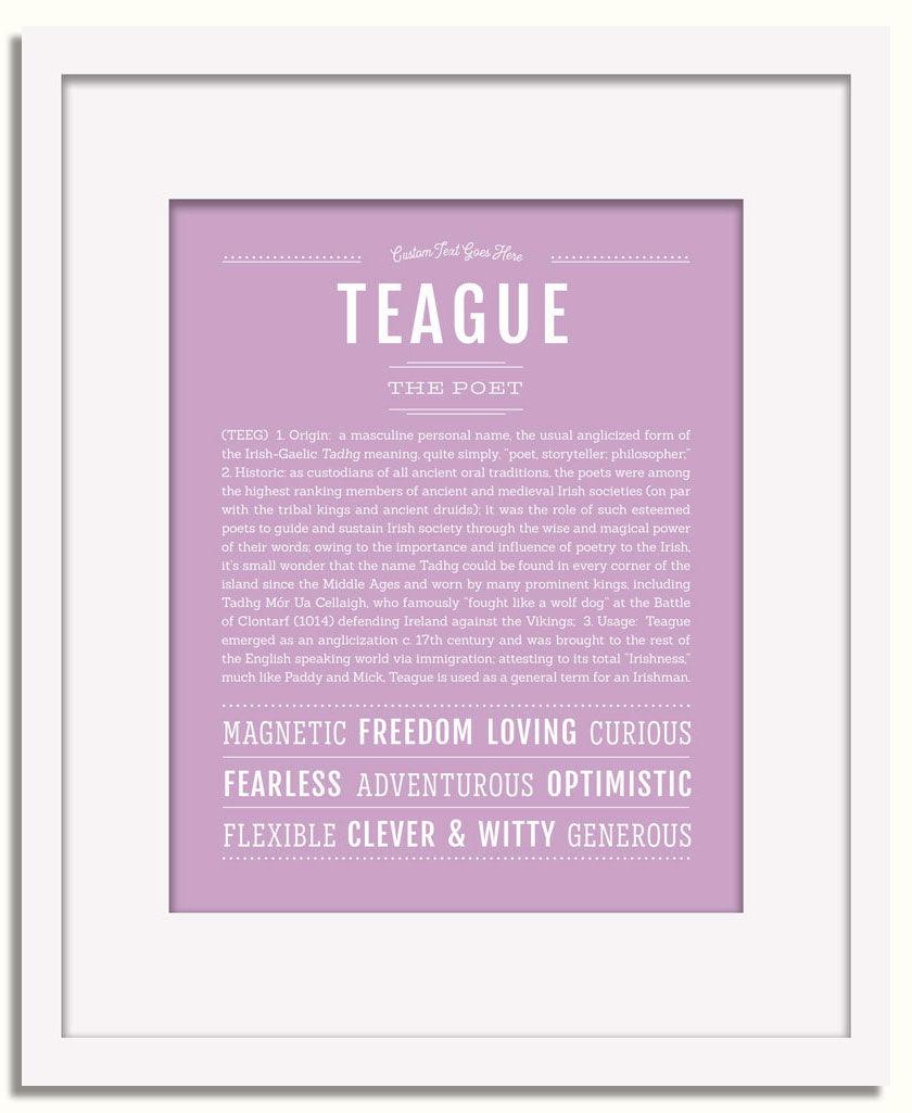 Frame Options | Lilac | White Frame, Matted